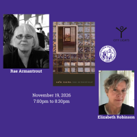 Rae Armantrout and Elizabeth Robinson headshots Book Cover Safe Rooms
