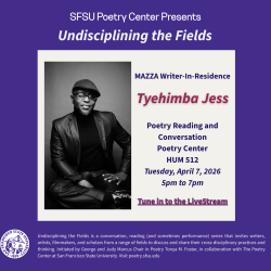 Tyehimba Jess reading at Poetry Center SFSU 