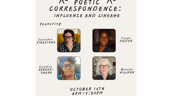 flyer for Poetic Correspondences