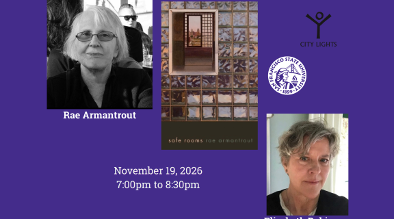 Rae Armantrout and Elizabeth Robinson headshots Book Cover Safe Rooms